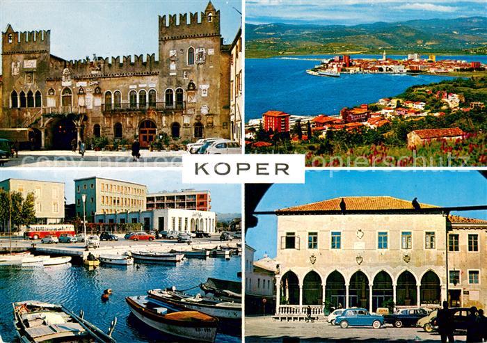 Koper Schloss Panorama Hafen Rathaus