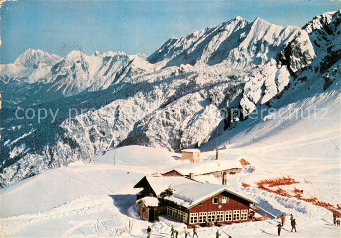 Grainau Hochalm mit Karwendel und Wetterstein