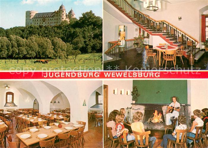 Wewelsburg Jugendburg Wewelsburg Treppenaufgang Speisesaal Kaminzimmer