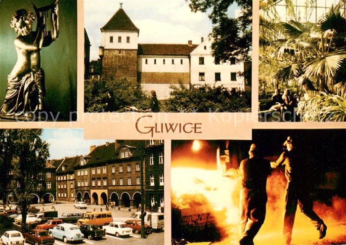 Gliwice Gleiwitz Dziewczyna z lira Teodora Kalida ze zbiorow Muzeum Zamek Muzeum