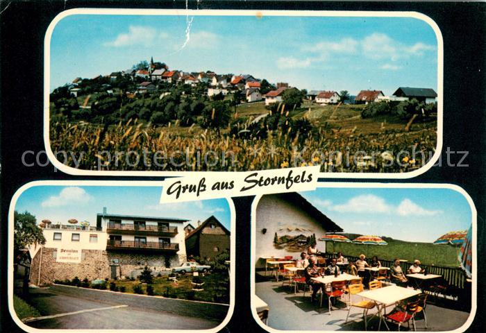Stornfels Panorama Pension Zur schoenen Aussicht Terrasse