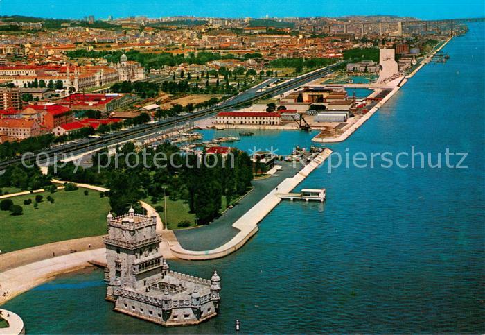 Lisboa Torre de Belem Jeronimos e Infante Fliegeraufnahme