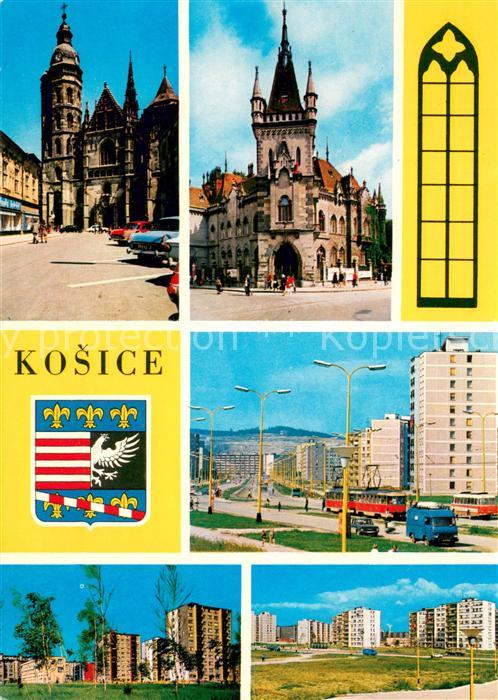 Kosice Kassa Kaschau Slovakia Kirchen Hochhaeuser