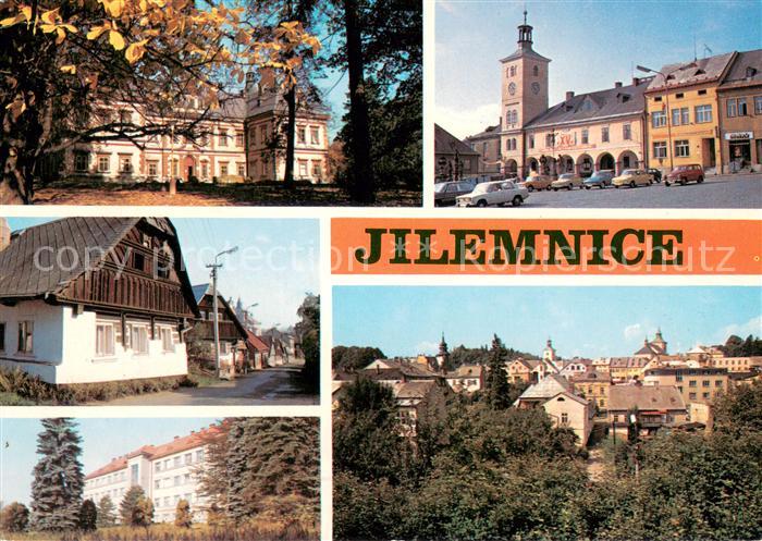 Jilemnice Novorenesancni zamek dnes muzeum Namesti Zvedava ulicka Nemocnice Stre