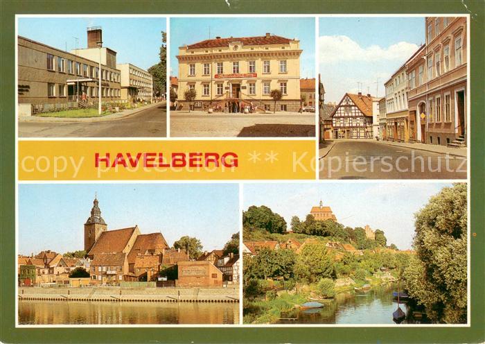 Havelberg Kreiskrankenhaus Rathaus Scabellstrasse Stadtkirche Dombergblick