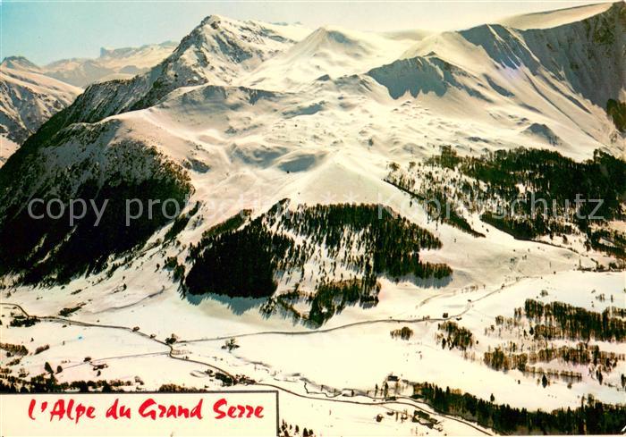 Le Grand-Serre Vue generale aerienne et les pistes Auf fond le Thabor