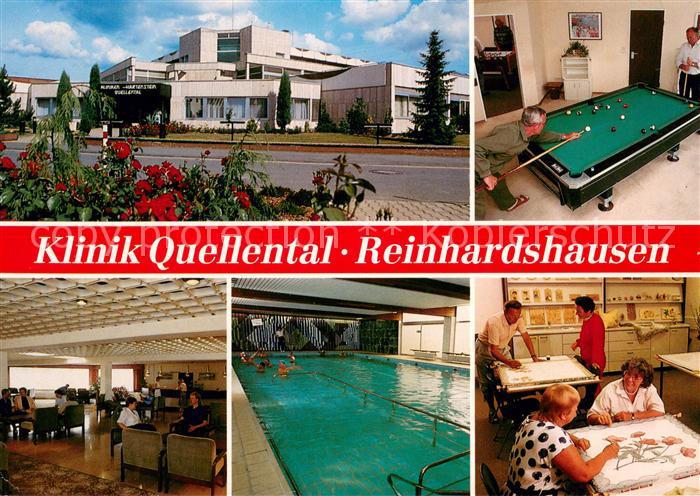 Reinhardshausen Klinik Quellental Billardzimmer Foyer Hallenbad Appartement