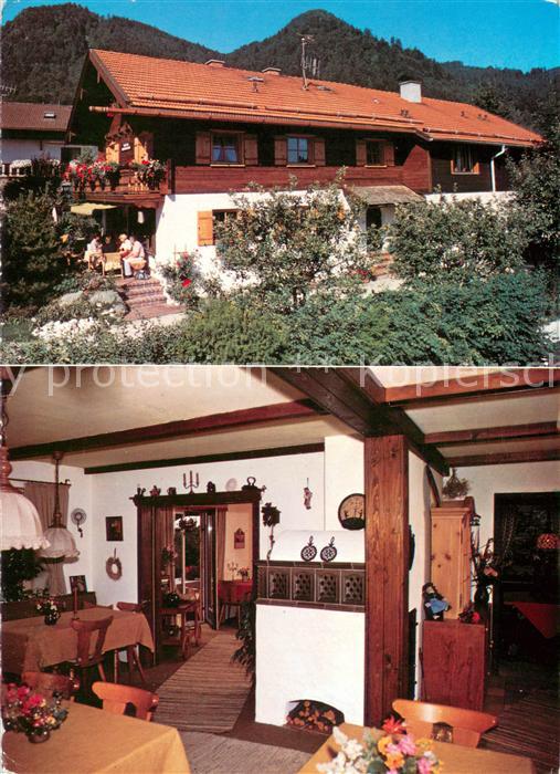 Ruhpolding Bayern Traunbachhaeusl Gaststube