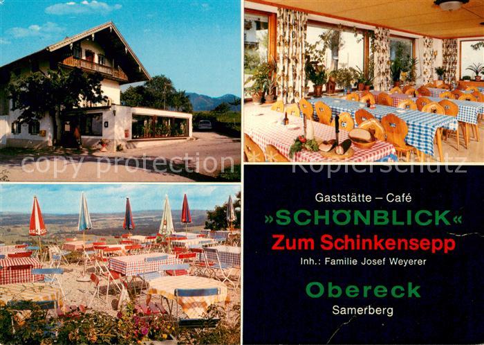 Toerwang Gaststaette Cafe Schoenlick Zum Schinkensepp Terrasse