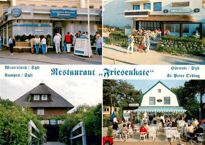 Westerland Sylt Restaurant Friesenkate Hoernum Kampen und St. Peter Ording
