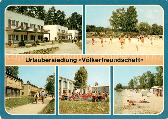Klink Waren Urlaubersiedlung Voelkerfreundschaft Bettenhaeuser Volleyballplatz G