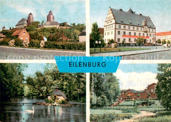 Eilenburg Schloss Stadtpark Schwanenteich Rathaus Bahnhof