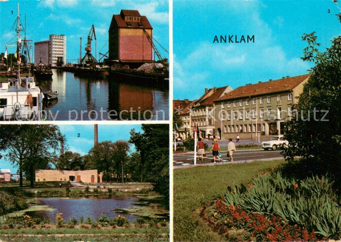 Anklam Peenehafen Schwimmhalle Marktplatz