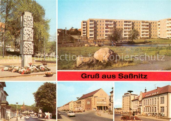 Sassnitz Ostseebad Ruegen Stele Neustadt Ruegener Ring Karl Marx Strasse Stubnit