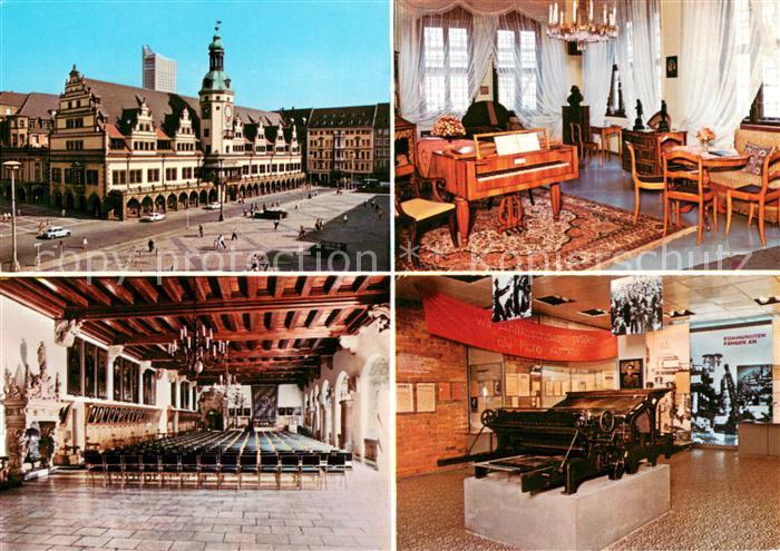 LEIPZIG Sachsen Museum fuer Geschichte Altes Rathaus Mendelssohnzimmer Festsaal