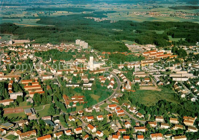 Neugablonz Schmuckstadt im Allgaeu Fliegeraufnahme