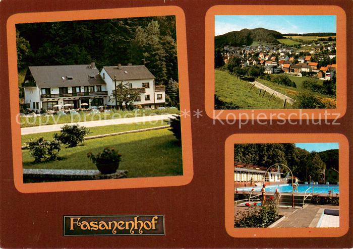 Datterode Gaststaette Pension Cafe Fasanenhof Freibad Panorama