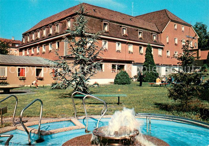 Bad Saeckingen Thermal- und Mineralbad St. Marienhaus Wassertreten Springbrunnen