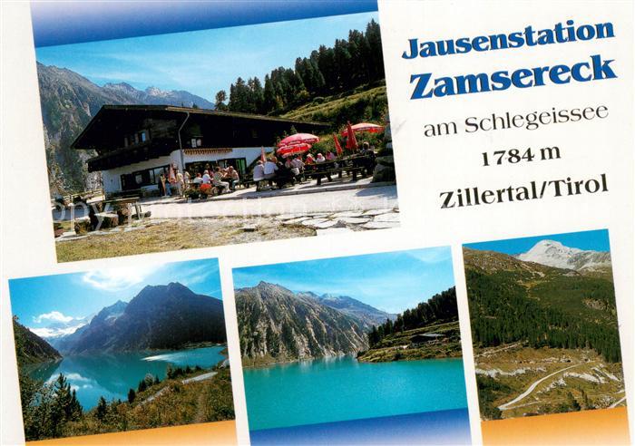 Ginzling Jausenstation Zamsereck am Schlegeissee Stausee Bergwelt Zillertaler Al