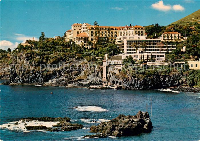 Madeira Portugal Hotel Reid s Ansicht vom Meer aus