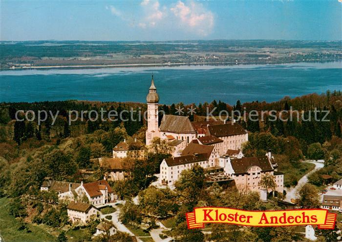 Andechs Kloster am Ammersee Fliegeraufnahme