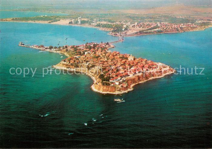 Nessebar Nessebyr Nessebre Halbinsel Fliegeraufnahme