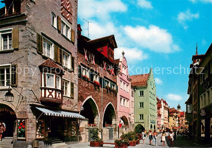 Lindau Bodensee Maximilianstrasse Fussgaengerzone Altstadt