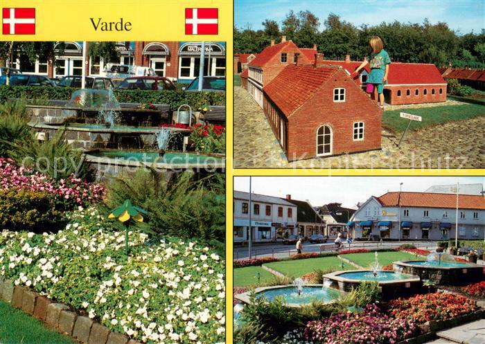 Varde Partien in Innenstadt Wasserspiele Miniaturausstellung