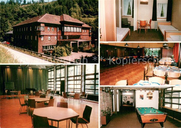 Oppenau Haus der Ev Jugend in Baden Gaststube Zimmer Billardraum Konferenzraum