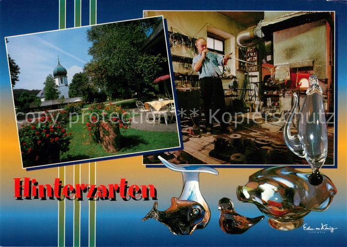 Hinterzarten Breisgau-Hochschwarzwald BW Glasblaeser Heinz Pichotta Glasthuette