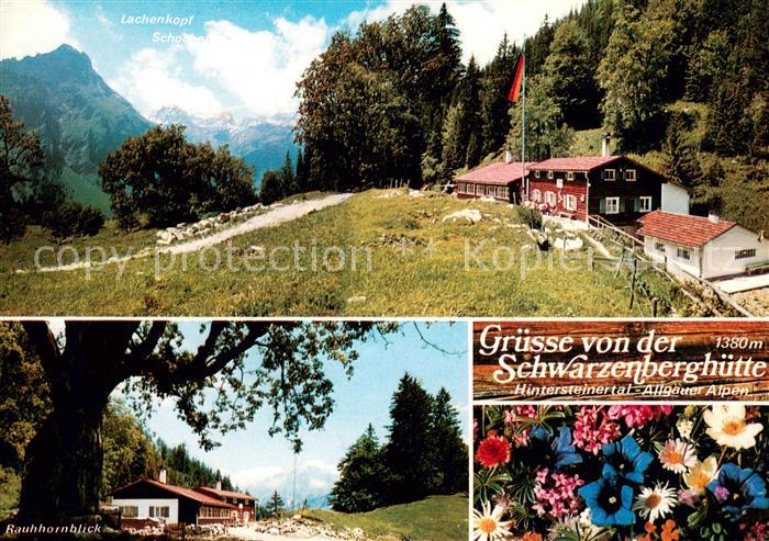 Hintersteinertal Panorama Schwarzenberghuette mit Rauhhornblick