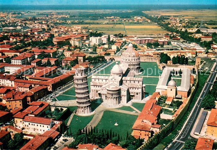 Pisa Fliegeraufnahme mit dem Schiefen Turm