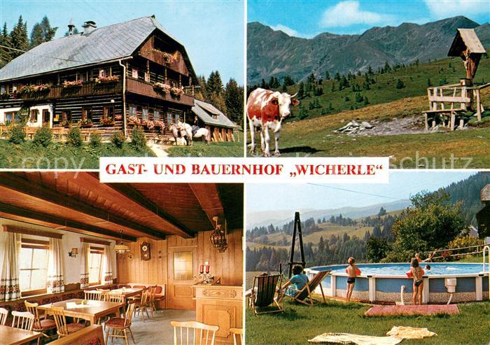 Deutsch-Griffen Gast und Bauernhof Wicherle Gaststube Pool Wegekreuz