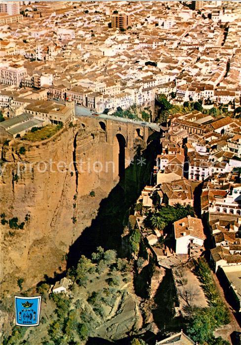 Ronda Andalucia Vista parcial Ciudad el Tajo y Puente