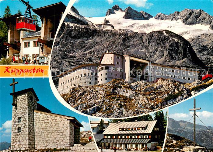Obertraun Berghotel Krippenstein mit Hohem Dachstein Talstation der Dachsteinsei