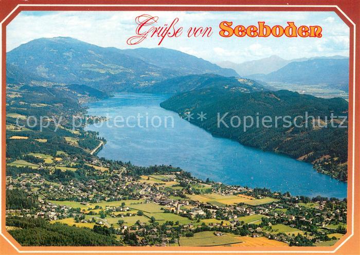Seeboden Millstaettersee Fliegeraufnahme