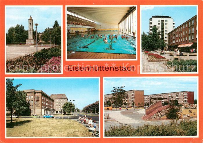 Eisenhuettenstadt Platz der DSF Schwimmhalle Leninallee Strasse der Republik Woh