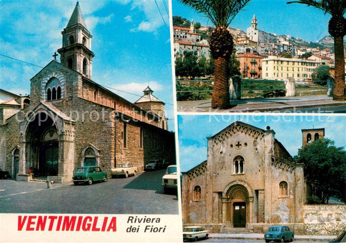 Ventimiglia Liguria Teilansicht Kirchen
