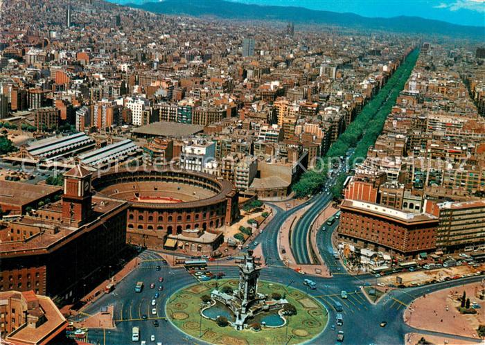 Barcelona Cataluna Plaza Espana vista aérea