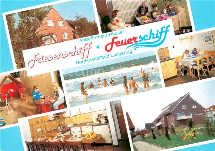 Langeoog Nordseebad Appartementhaus Friesenschiff Strand
