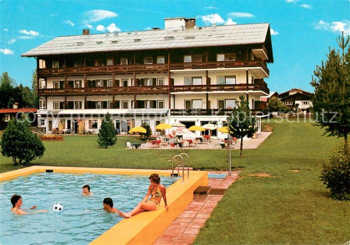 Oberstdorf Hotel garni Kappeler Haus Liegewiese Swimming Pool