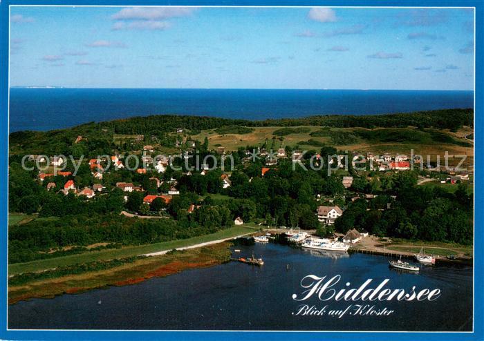 Kloster Hiddensee Ostseeinsel Fliegeraufnahme