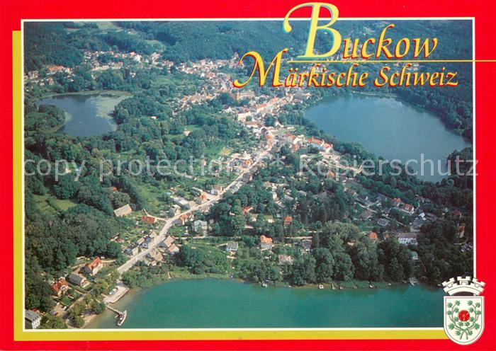 Buckow Maerkische Schweiz Schermuetzelsee Griepensee Buckowsee Fliegeraufnahme