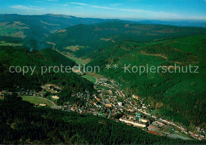 St Blasien Heilklimatischer Kneipp-Kurort im Schwarzwald Fliegeraufnahme