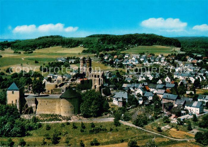 Burg Greifenstein Westerwald Fliegeraufnahme