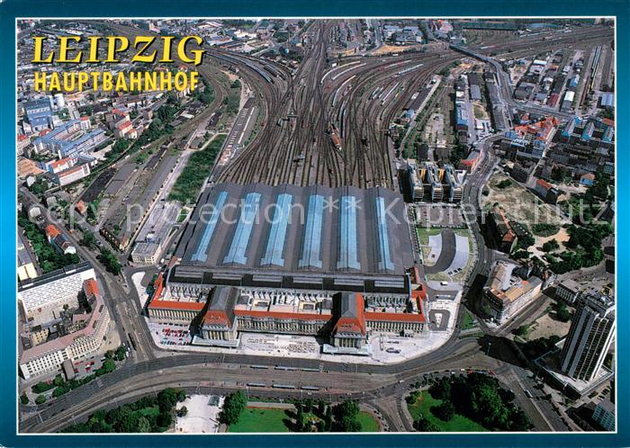 LEIPZIG Sachsen Hauptbahnhof Fliegeraufnahme