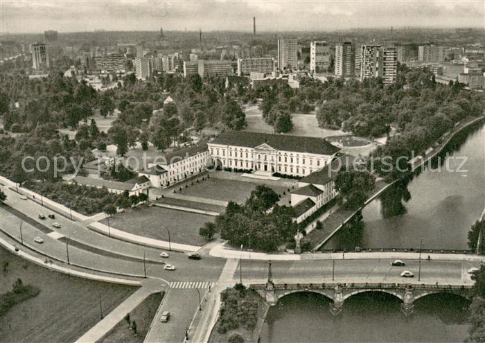 BERLIN CITY Schloss Bellevue mit Hansaviertel Fliegeraufnahme