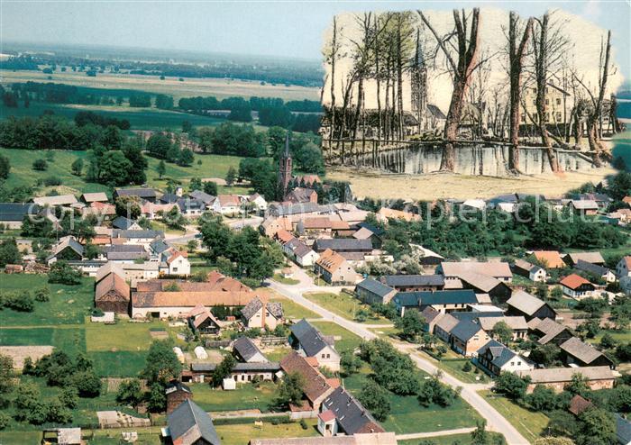 Dissen Niederlausitz Fliegeraufnahme Kirche