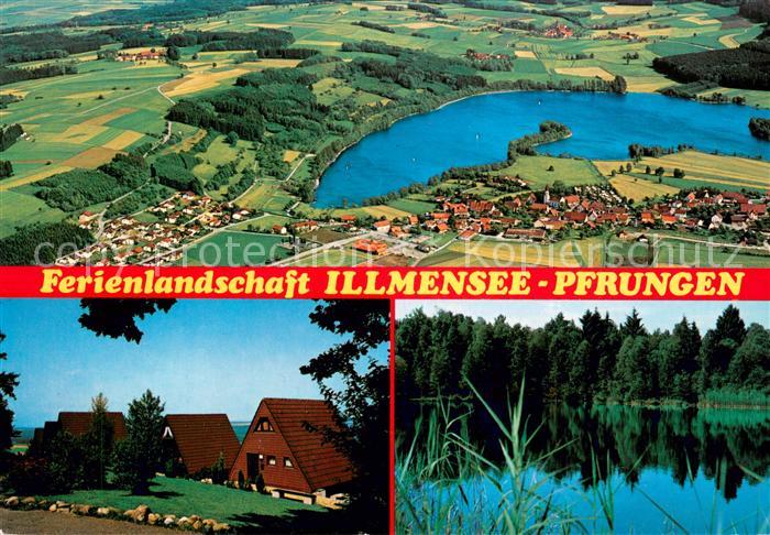 Pfrungen Fliegeraufnahme Dorfmotiv Weiher