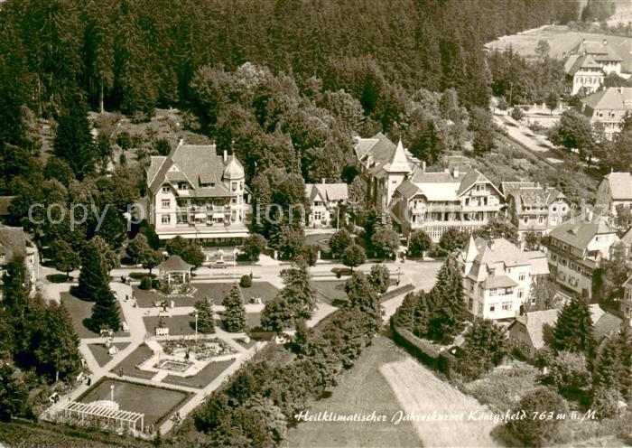 Koenigsfeld Schwarzwald Kurpark Fliegeraufnahme